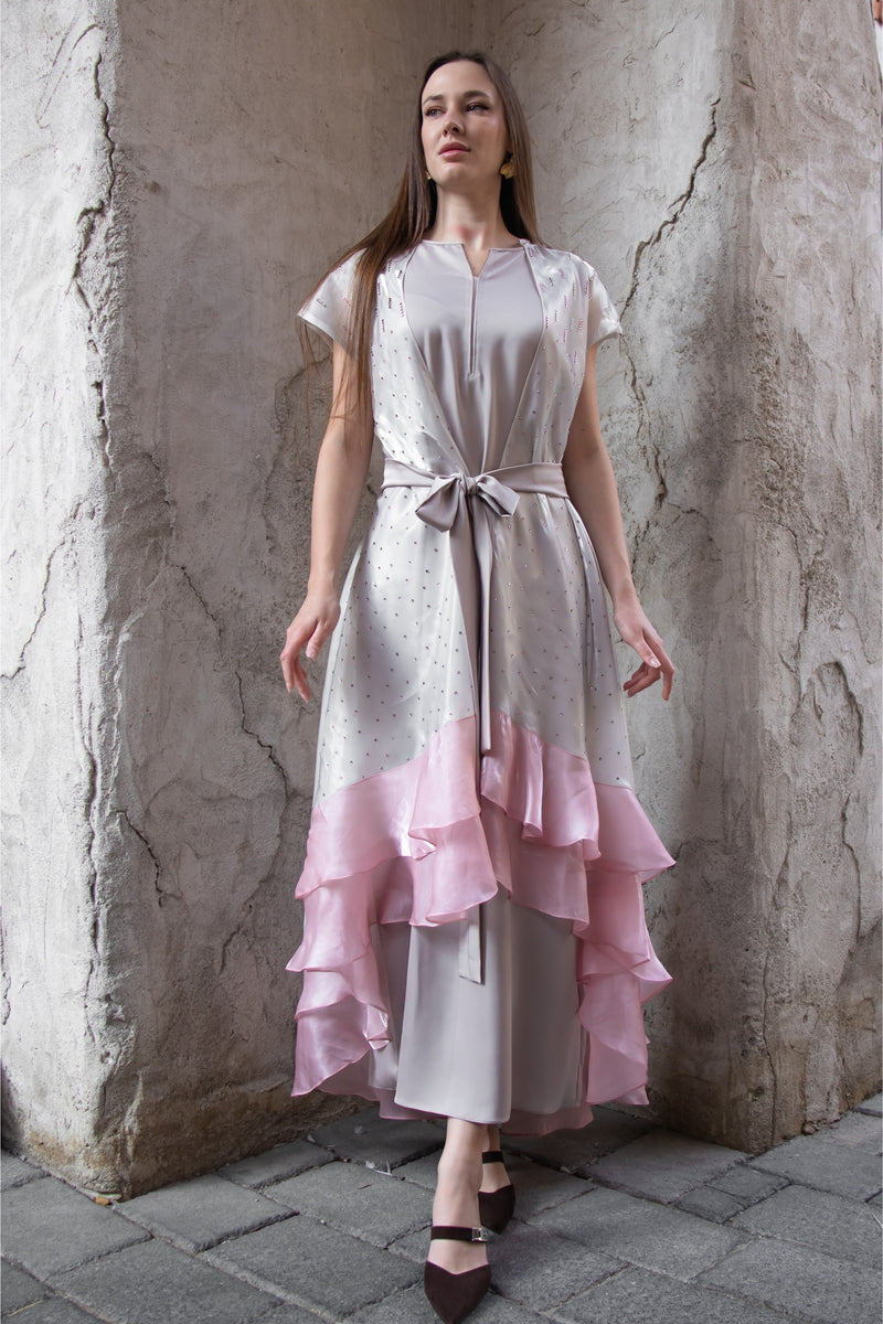 Elara Organza Cape